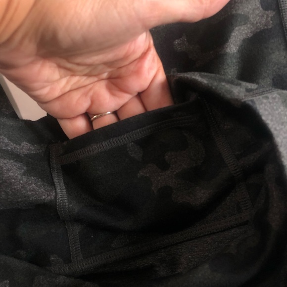 FABLETICS High Waisted PowerHold Charcoal Heather Camo Leggings Side Mesh Size L - Picture 8 of 13